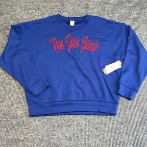 New York Giants NFL Team Apparel Women's Crewneck Sweatshirt NWT Size L